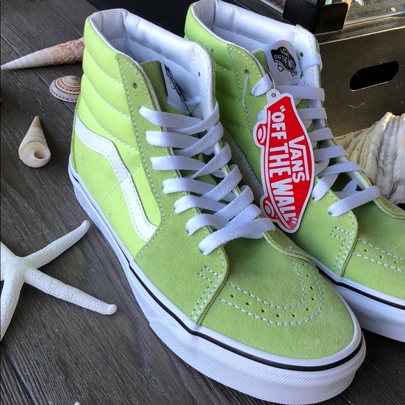 🌴🌼VANS- SHARP GREEN HIGH TOPS🌼🌴 - Picture 2 of 9